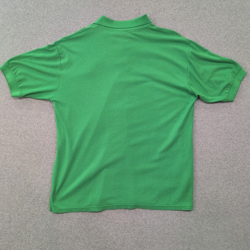 Seven Souls Men's X Large Green Polo Shirt Double Lion Logo Short Sleeve - Picture 5 of 6